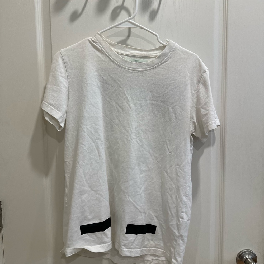 Off-White Black and White Short Sleeve Tee